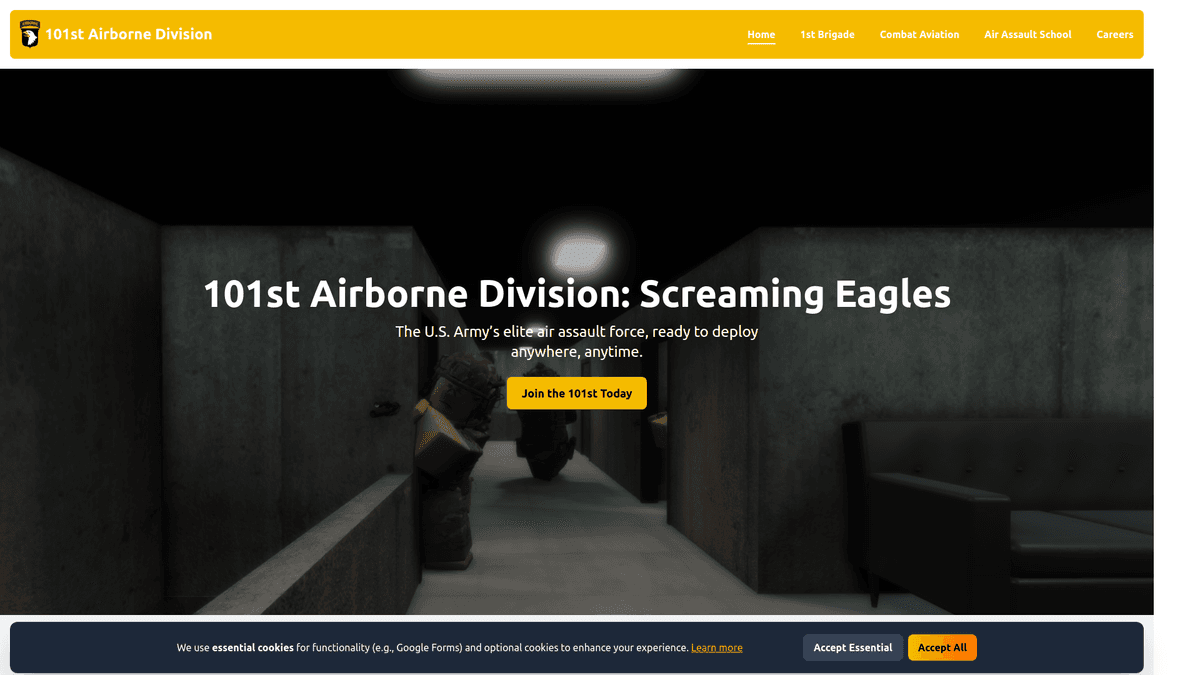 101st AD Milsim Group Website